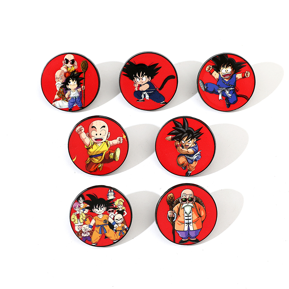 Cosplay Prop Bag - 7 Pcs Funny Anime Brooch Fashion