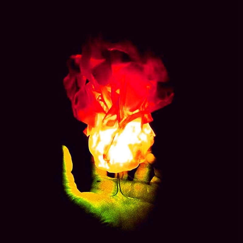 Cosplay Fireball Prop - Realistic Hanging Floating Red Fireball LED