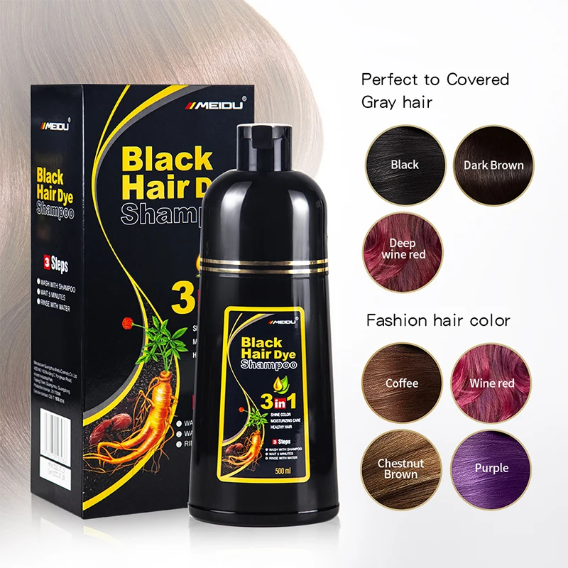 Hair Spray Color - 500ml Hair Dye Shampoo 3 in