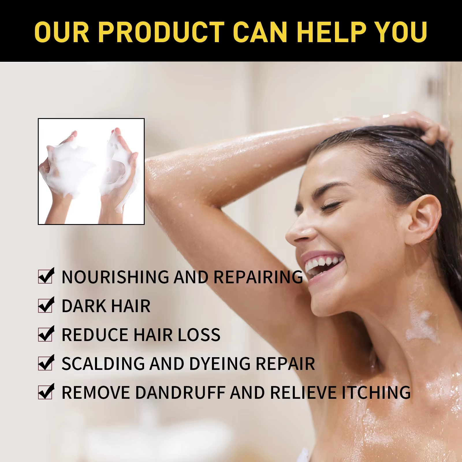 100ml Natural Herbal Hair Dye  - огляд і ціна Hair Spray Color