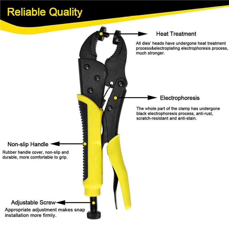 【Big Deal】Heavy Duty Snap Fast - огляд і ціна Snap Plier Setter