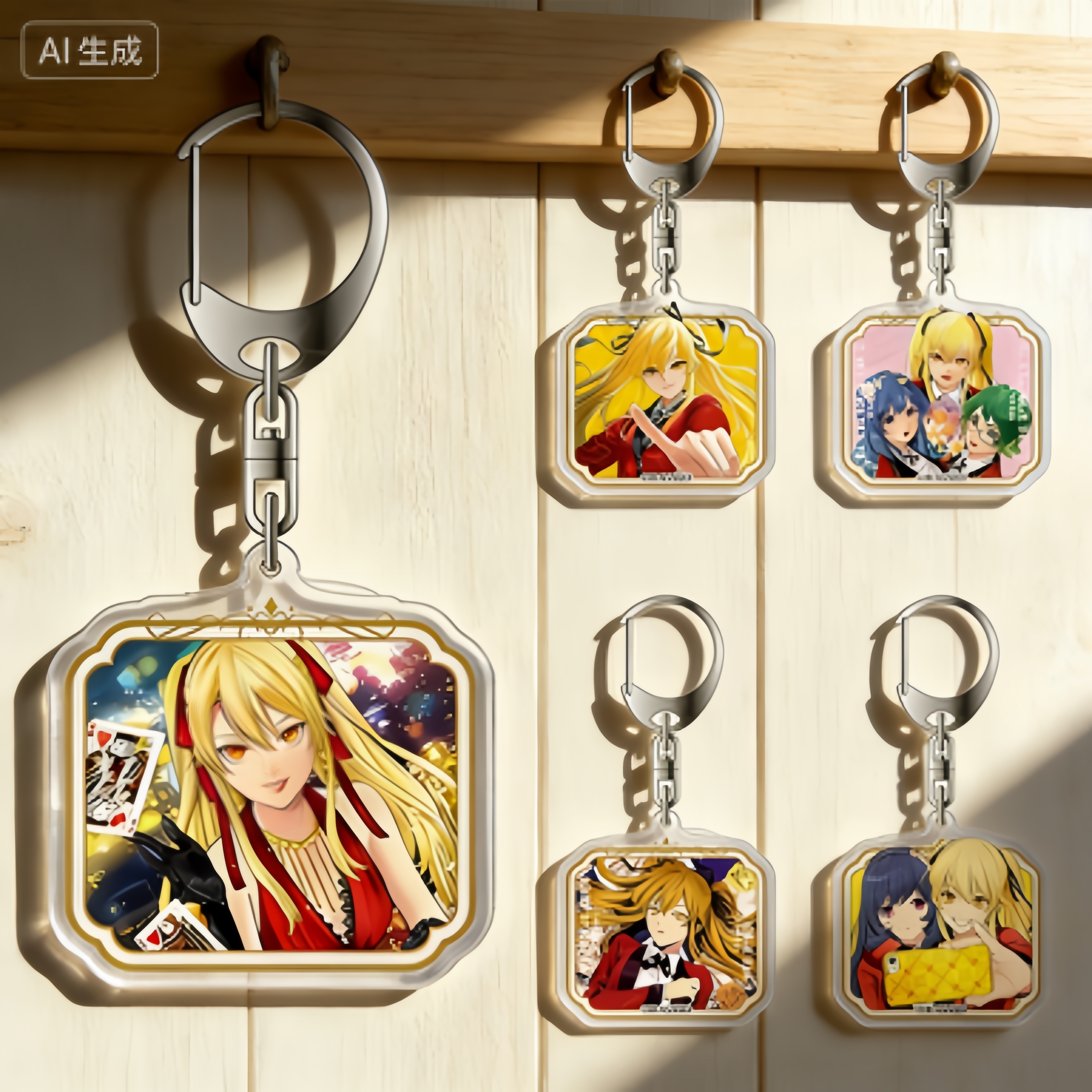 Kakegurui Anime Acrylic Pendan - огляд і ціна Cosplay Prop Painting