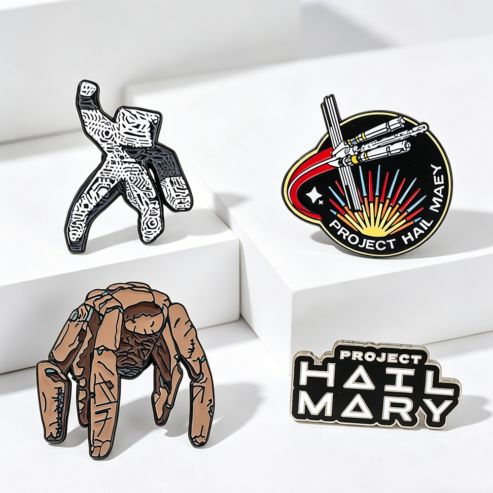 4pc Sci-Fi Enamel Pin Set Proj - огляд і ціна Cosplay Prop Bag