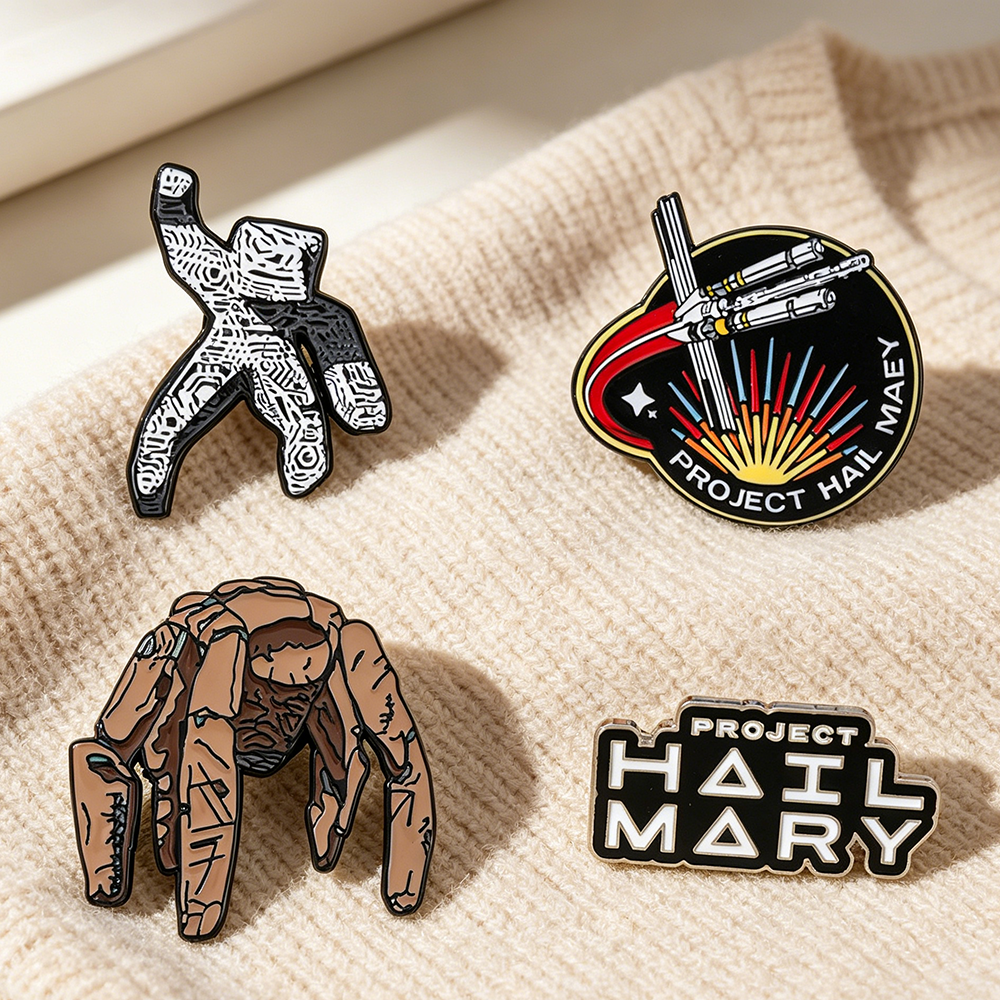 4pc Sci-Fi Enamel Pin Set Proj - огляд і ціна Cosplay Prop Bag