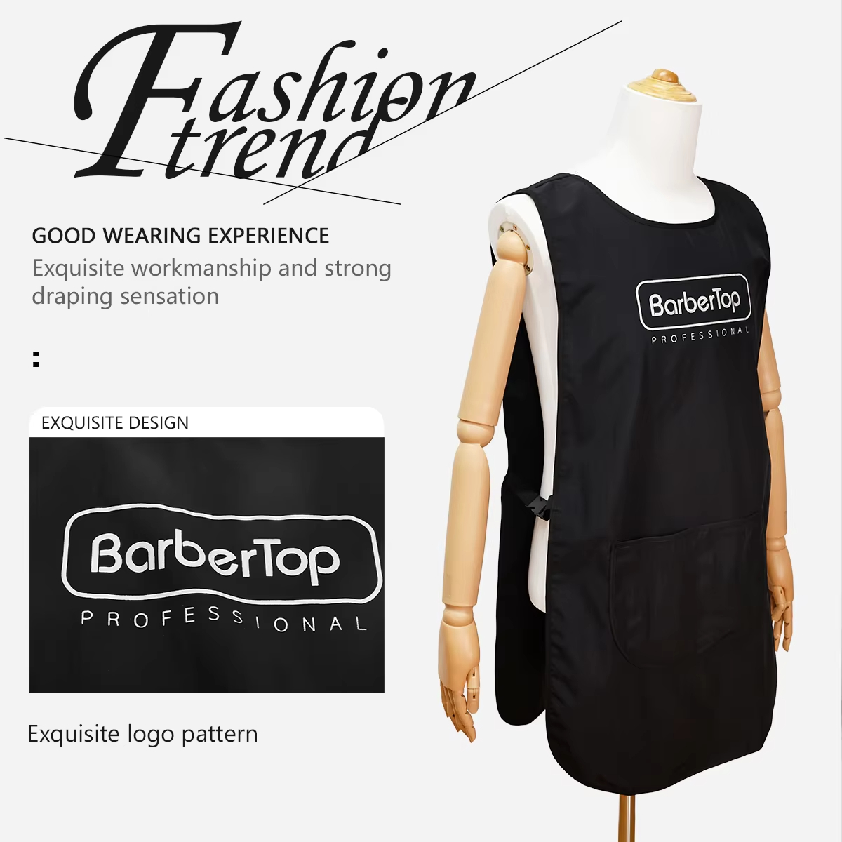 Barbertop Black Stylist Apron  - огляд і ціна Hair Spray Color