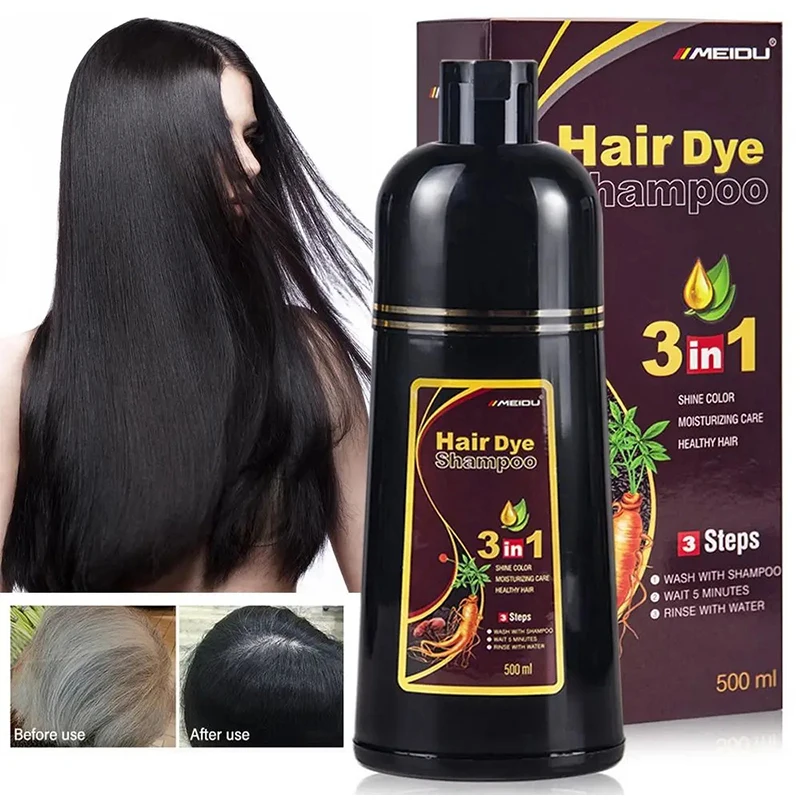500ml Hair Dye Shampoo 3 in 1  - огляд і ціна Hair Spray Color