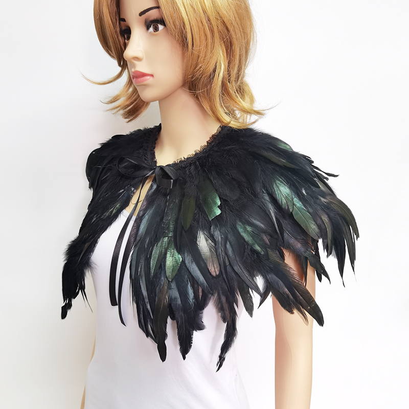 3 Layer Gothic Feather Shawl I - огляд і ціна Cosplay Floating Prop